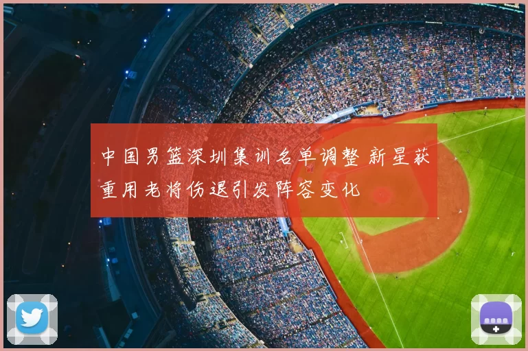 中国男篮深圳集训名单调整 新星获重用老将伤退引发阵容变化